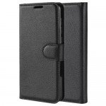 Black Book Case Flip with Strap For Nokia 9 PureView TA-1094 Slim Fit Look